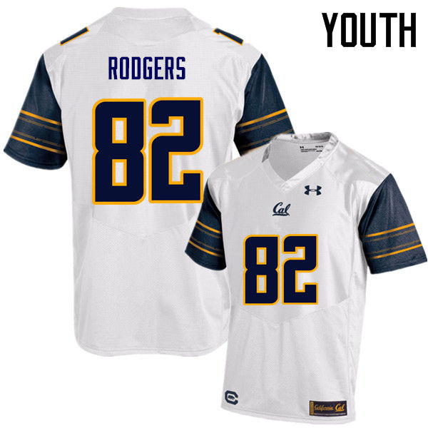 Youth #82 Richard Rodgers Cal Bears (California Golden Bears College) Football Jerseys Sale-White - Click Image to Close